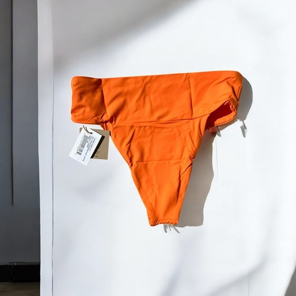 🌻NEW w.Tags Free People x Toast Orange Signature Banded Waist Bikini Bottom XS - Picture 3 of 13